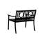 Banc d'extérieur et table d'appoint Gramercy - noir