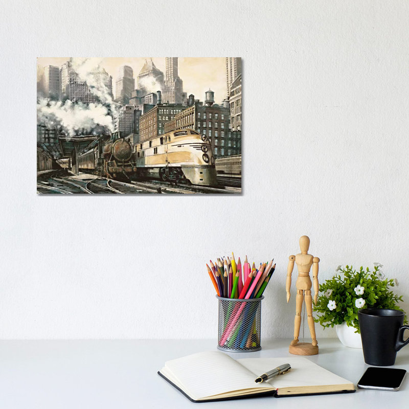 The Station, Chicago by Matthew Daniels - Wrapped Canvas Gallery-Wrapped Canvas Giclée, 20.32 cm H x 30.48 cm W