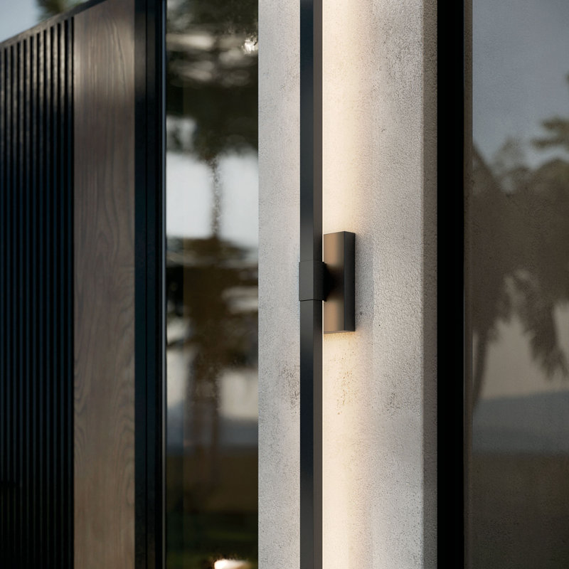 Nocar 60" Outdoor LED Wall Light in Textured Black, 60" Height