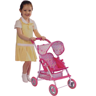 Sonia Toy Buggy Pushchair with Swivel Wheels