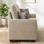 Ensemble de chaise d'appoint et canapé 3 places en tissu Modern Tech avec coussins, ensemble de meubles de salon beige-124342354