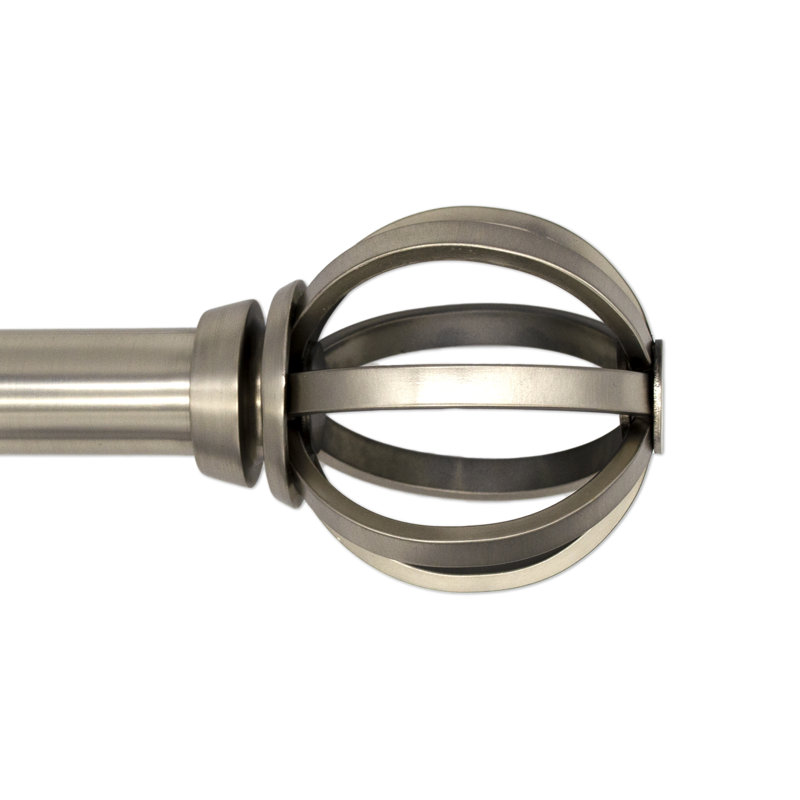 Tringle à rideaux simple réglable 42 "à 120" 1 ", Bronze huilé