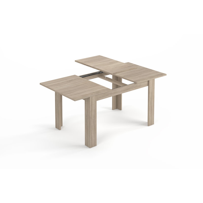 Emmy-Lou Beech Metal Base Dining Table, Brown, Brown