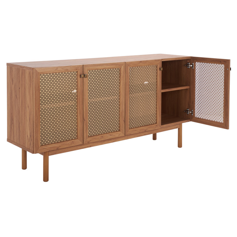 Keegan TV Stand for TVs up to 70", Oak/Gold