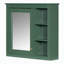 Armoire à pharmacie murale moderne pour salle de bain avec miroir et 3 tablettes ouvertes (meuble-lavabo non inclus).-1308990632