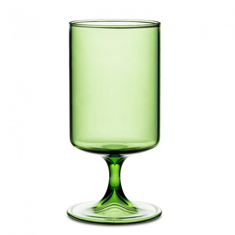 Verre tout usage à tige courte, Vert