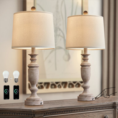Lampe rétro de 25,5 po Callimont, adaptée à la chambre à coucher et au salon (ampoule incluse)