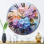 Horloge murale délicate hydrangée-93380199