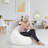 Faux Fur Fluffy Hearts Classic Bean Bag-70000260