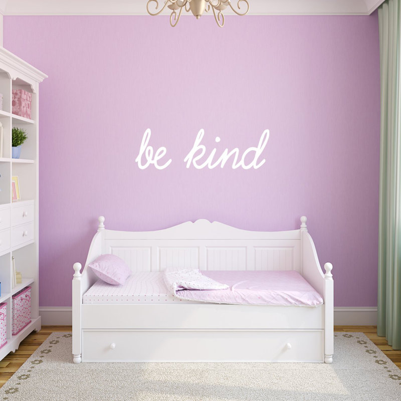 Adhésif décoratif «Be Kind Positive Saying», Blanc, H 5 po x l 15 po x P 0,01 po