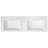 60" Resin Basin For Bathroom Vanity, With Undermount Rectangular Double Sinks, 8 Inch Faucet Holes, Vanity Top Only