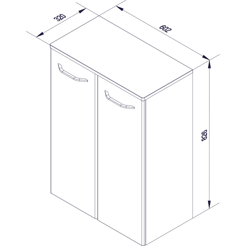 Milano Bathroom Cabinet, White