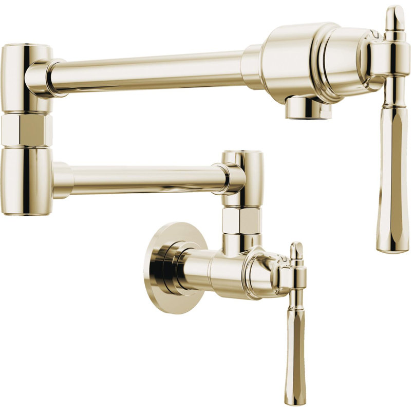 Tulham® Wall Mount Pot Filler, Polished Nickel