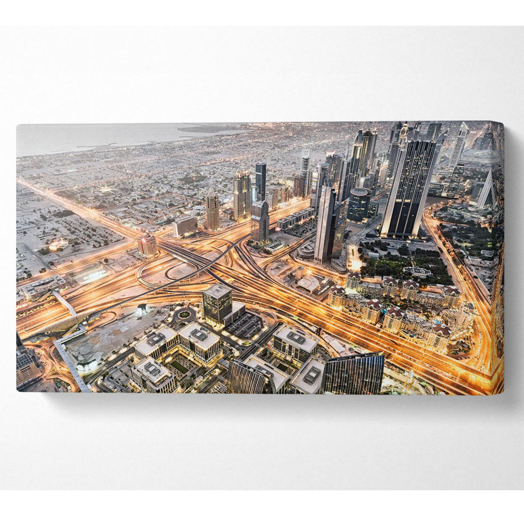 Nickalls Golden City Roads - Kunstdrucke auf Leinwand