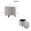 Tabouret de rangement rond avec repose-pieds-219487002