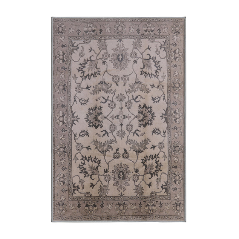 Tapis oriental gris / beige Datev, Rectangle 8 pi x 10 pi