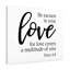 Love For Love Peter 4:8 - Wrapped Canvas Print-1339713168
