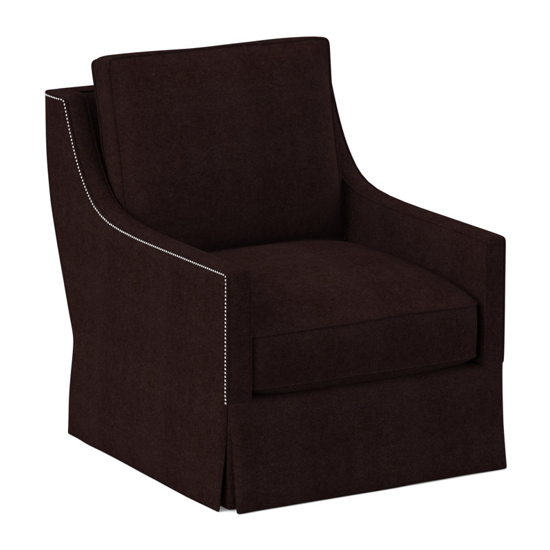 Jupe de chaise pivotante Sonoma, Mélange de polyester acajou Margaret