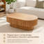 Table basse ovale moderne Mid Century