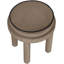 Repose-pieds / tabouret en velours taupe Velin-130942131