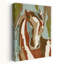 Portrait abstrait cheval abstrait géométrique moderne, portrait de nature, art mural