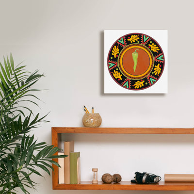 «Talavera Tex-mex 4» par Art Licensing Studio, art mural sur toile
