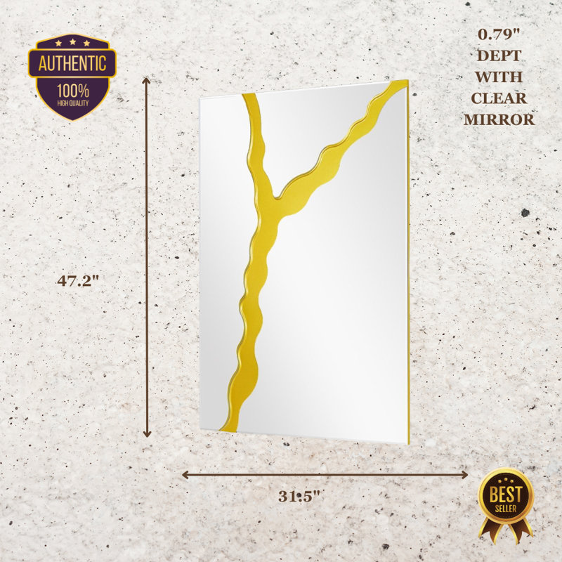 Luxury Mixon Rectangular 47.2" Wall Mirror