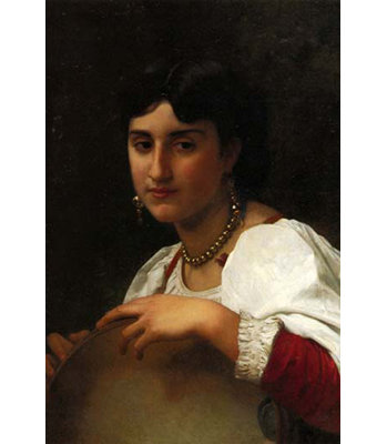 «Italian Girl with A Tambourine», impression