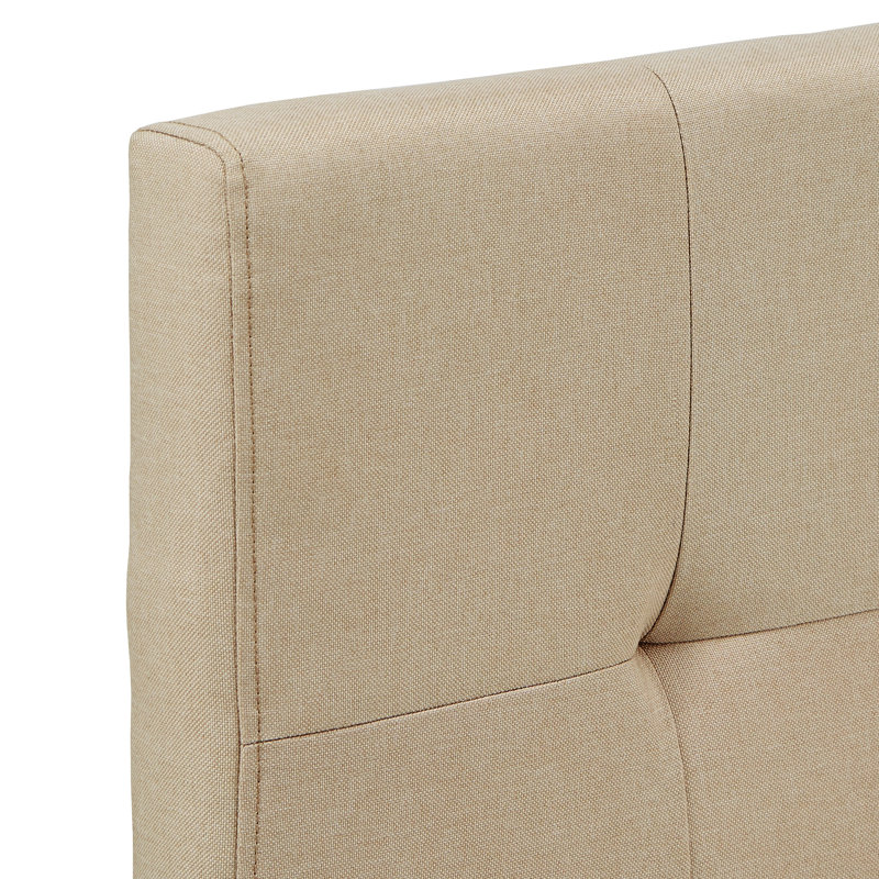 Kaern Upholstered Platform Bed, Beige