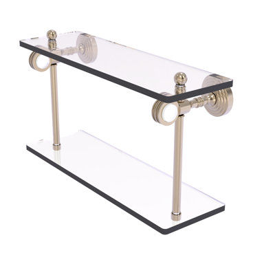 Jarrell 2 Piece Glass Tiered Shelf