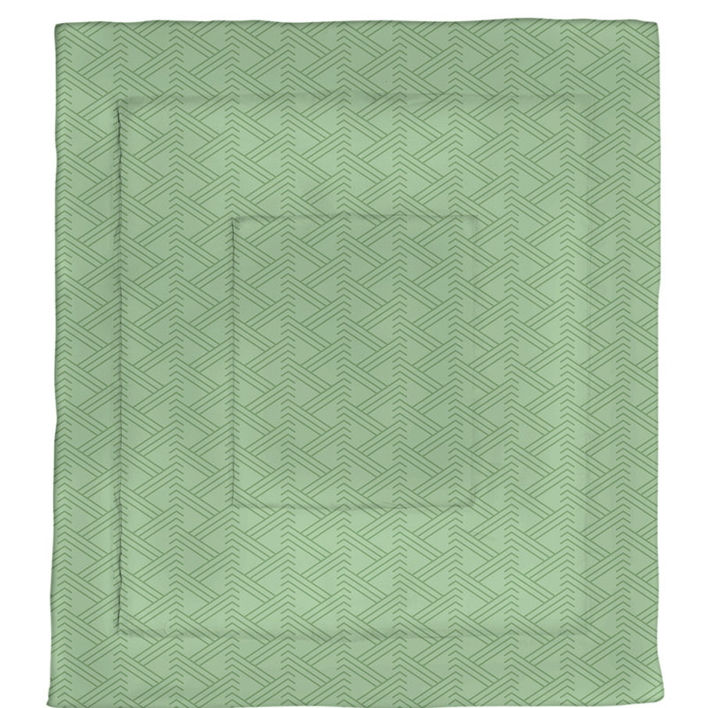 Édredon réversible en microfibre Dana Strider, Édredon très grand, Motif floral vert