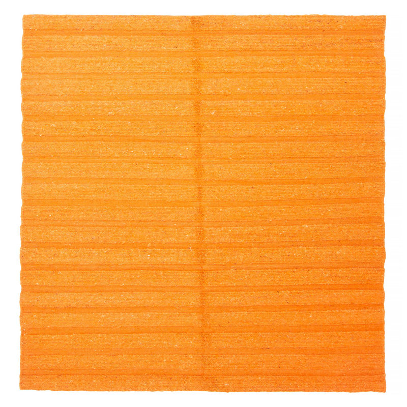 Natural Burnt Orange Tapestry Kilim 6'4" x 6'4"
