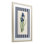 «Iris Study over Stripes», reproduction encadrée sous verre, conception de Corinne Haig