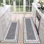 Ensemble de tapis de cuisine 2 pièces Farmhouse Boho, tapis de sol imperméables et antidérapants lavables pour couloir de cuisine
