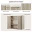 Buffet 2 portes avec tablettes réglables l 34,6 po Cesiro-11884057-31390574