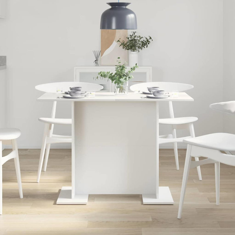 Dining Table, White, White