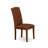 3 Piece Modern Dining Table Set Contains a Rectangle Wooden Table with Dropleaf and 2 Brown Faux Faux Leather Parson Chairs, 30x48 Inch, Mahogany-1698589435-1698589381-1612133956