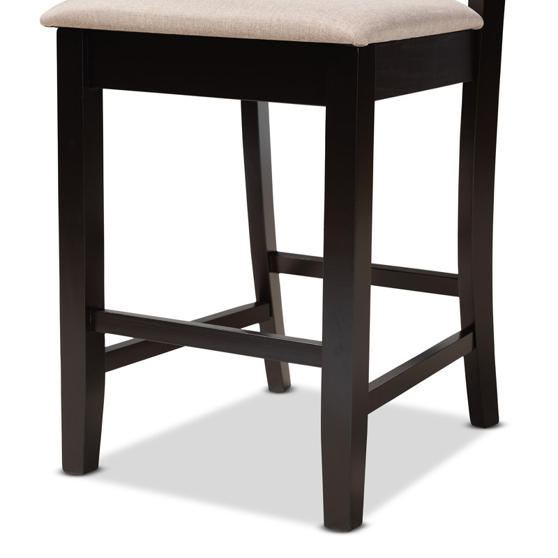 Annorah 4 - Person Four Leg Dining Set, Dark Brown, Dark Brown/Sand