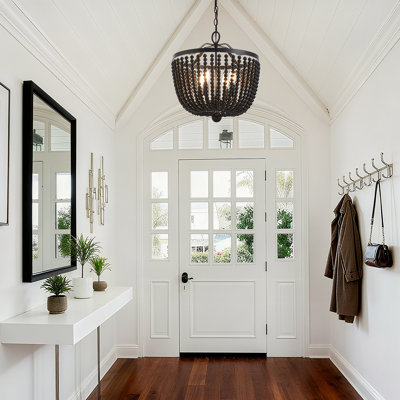4 - Light Dimmable Farmhouse Chandelier