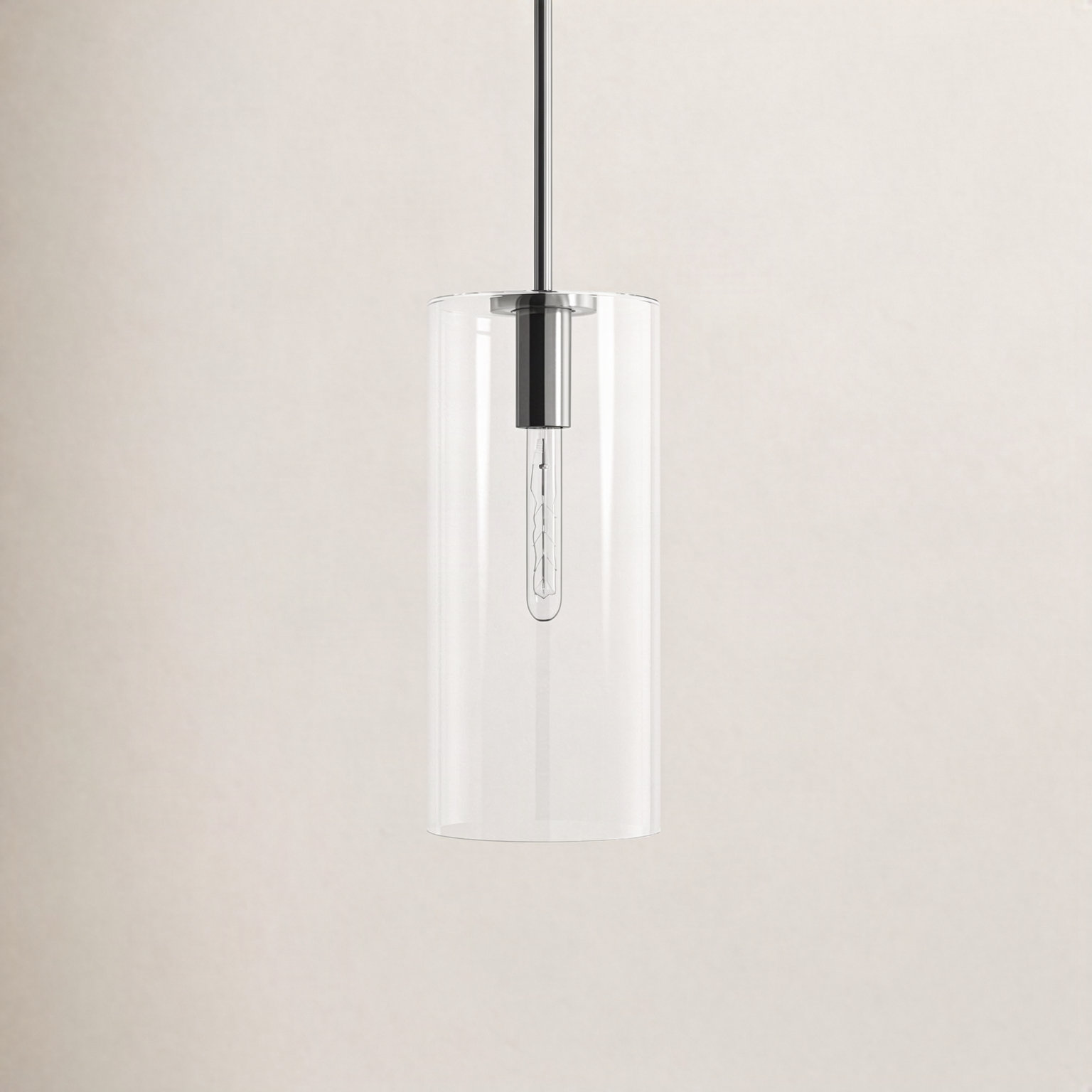 Keaz Dimmable 1 - Light Pendant, Polished Nickel