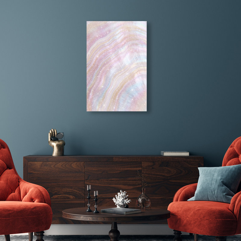 Blush Seashell Canvas Nautical & Beach Print by Oliver Gal, Black Frame, 10 x 15, 24"H x 16"W, Gallery Wrapped