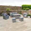 Aarjun 7 Seater Rattan Effect Sofa Set-58714150-58714151