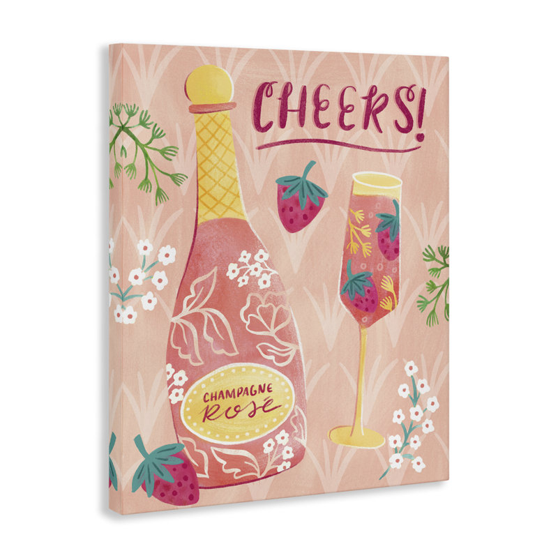  Art floral sur toile Floral Rose Champagne par Natalie Miles, H 40 po x l 30 po