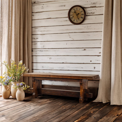 Banc en bois massif
