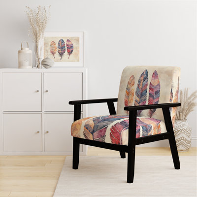 Chaise d'appoint Boho Feather - Fauteuil Free Spirit Feathers I