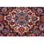 Tapis rouge en laine noué à la main vintage rétro Kashan Wong - 9 pi 11 po x 13 pi 0 po