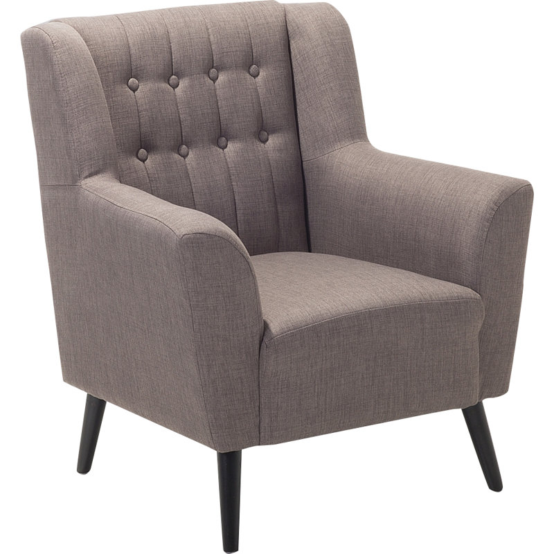 Tardif Upholstered Armchair, Light Grey