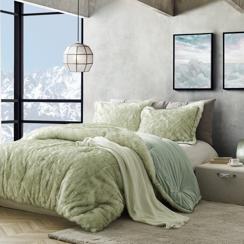 Coma Polyester Baffle Box Stitch Comforter Set, King Comforter + 2 King Shams
