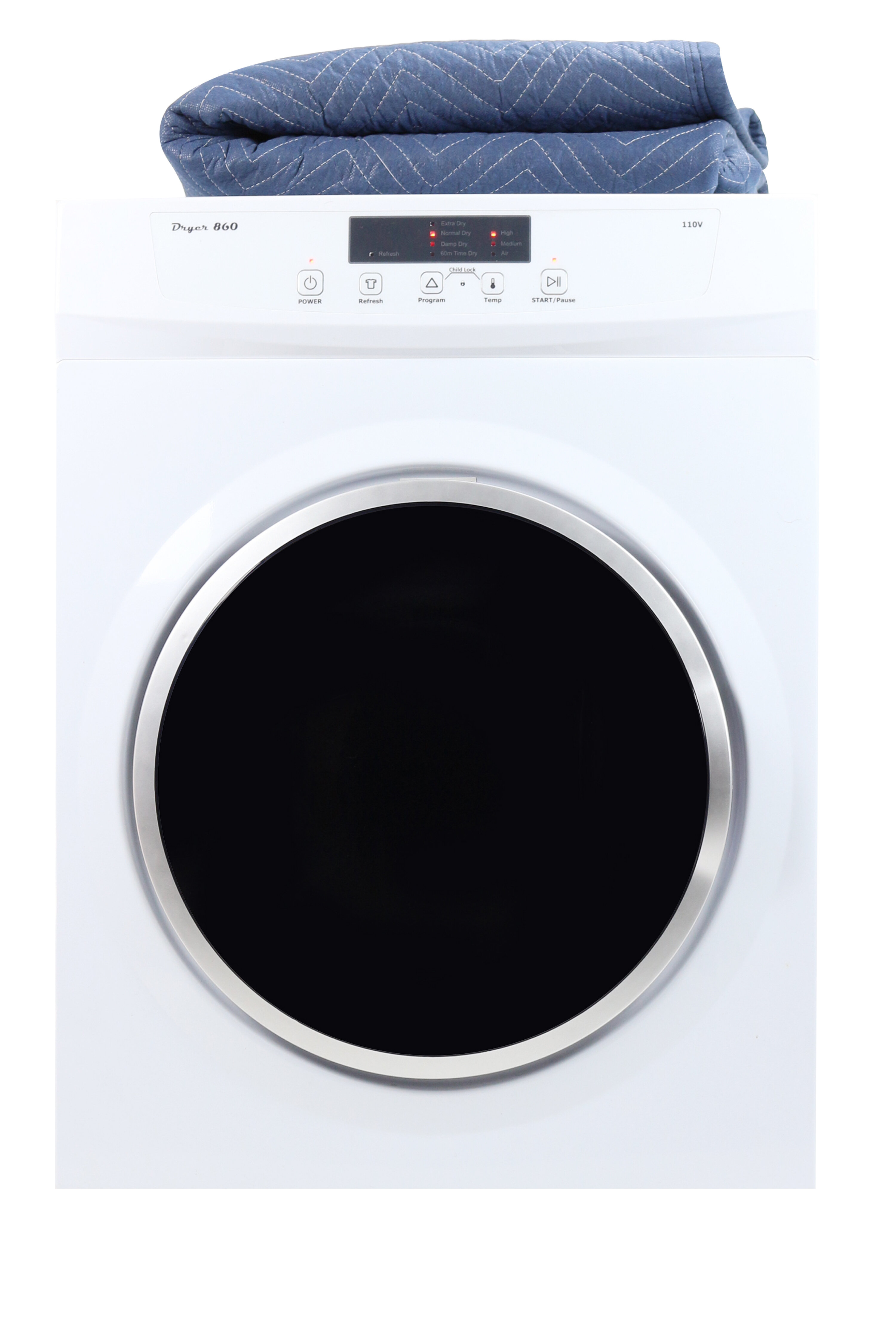 TABU Portable Laundry Dryer, Control Panel Upside Easy Control for 4  Automatic Drying Mode (White) & Reviews