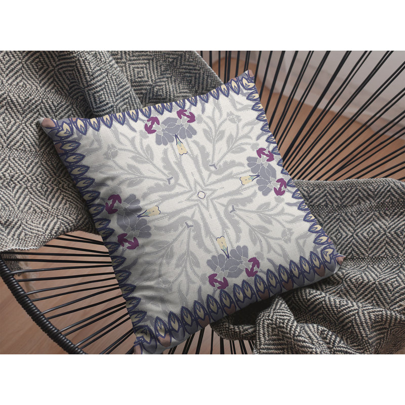 Abstract Reversible Throw Pillow, 16"x16"